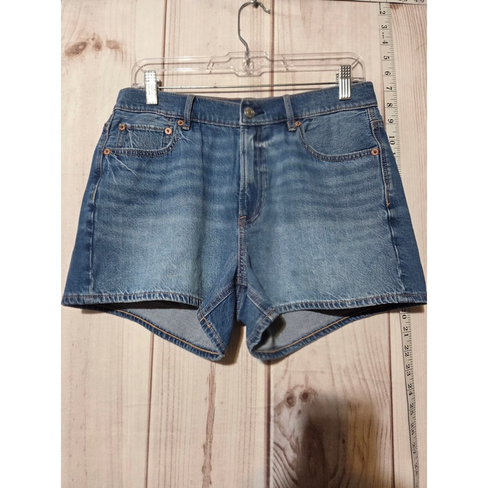 American Eagle Outfitters‎ Womens Denim Relaxed Fit Shorts Size 6 Blue